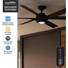 image:imageCasablanca Fan 65 inch Ceiling Fan with Light and Remote Outdoor or Indoor Matte Black Ceiling Fan for Porch Living Room Office Kitchen Garage 6 Blades Renewed