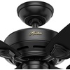 image:imageHunter Fan 48 inch Outdoor Damp Rated Ceiling Fan in White with 5 White Plastic Blades Renewed Matte Black