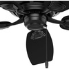 image:imageHunter Fan 48 inch Outdoor Damp Rated Ceiling Fan in White with 5 White Plastic Blades Renewed Matte Black