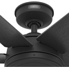 image:imageHunter Fan 52 inch Contemporary Matte Black Outdoor Ceiling Fan with 6 Blades Renewed
