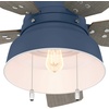 image:imageHunter Fan 52 inch Indigo Blue Indoor  Outdoor Ceiling Fan with Light and Pull Chain for Patios Living Room Bedroom Renewed