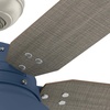 image:imageHunter Fan 52 inch Indigo Blue Indoor  Outdoor Ceiling Fan with Light and Pull Chain for Patios Living Room Bedroom Renewed
