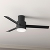 image:imageHunter Fan 52 inch Low Profile Matte Black Finish IndoorOutdoor Ceiling Fan with LED Light Kit and Remote Control Renewed