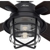 image:imageHunter Fan 52 inch Natural Iron Indoor or Outdoor Ceiling Fan with Light and Remote Control for Patios Living Room Bathroom Kitchen Garage Renewed