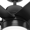 image:imageHunter Fan 60 Inch Casual Matte Black Finish Outdoor Ceiling Fan With LED Light Kit and 6 Blades Renewed