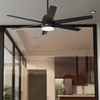 image:imageHunter Fan 60 Inch Casual Matte Black Finish Outdoor Ceiling Fan With LED Light Kit and 6 Blades Renewed