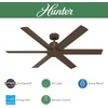 image:imageHunter Fan Outdoor or Indoor Ceiling Fan 60 in Matte Bronze Ceiling Fan with No Light for Patios Living Room Bedroom Porch Garage Renewed