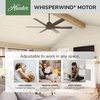 image:imageHunter Fan Outdoor or Indoor Ceiling Fan 60 in Matte Bronze Ceiling Fan with No Light for Patios Living Room Bedroom Porch Garage Renewed