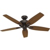 image:imageHunter Fan 52 inch Outdoor Ceiling Fan in Premier Bronze with 5 Roasted Walnut Reversible Blades Renewed