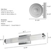 image:imageHunter  Holly Grove 2Light Chrome Medium Size Vanity Light Dimmable Formal Style for Bedrooms Kitchens Foyers Bathrooms  19935