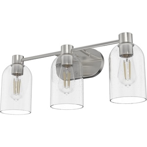 image:imageHunter Fan Company 19709 Lochemeade Vanity Light Natural IronBrushed Nickel
