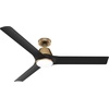 image:imageHunter 44 Aeronaut Outdoor Smart Ceiling Fan LED Light Remote BlackLuxe Gold