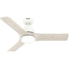 image:imageHunter 44 Aeronaut Outdoor Smart Ceiling Fan LED Light Remote BlackMatte Black