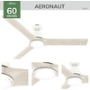 image:imageHunter 44 Aeronaut Outdoor Smart Ceiling Fan LED Light Remote BlackWhite