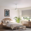 image:imageHunter 44 Aeronaut Outdoor Smart Ceiling Fan LED Light Remote BlackWhiteOak