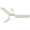 image:imageHunter 44 Aeronaut Outdoor Smart Ceiling Fan LED Light Remote BlackWhiteOak