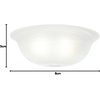 image:imageCasablanca Glass Bowl Ceiling Fan Light Cover Fixture Swirled MarbleWHITE