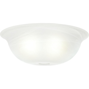 image:imageCasablanca Glass Bowl Ceiling Fan Light Cover Fixture Swirled MarbleWHITE