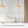 image:imageHunter  Agoura 1Light Matte Black Medium Size Pendant Light Dimmable Casual Style Cone Shaped for Bedrooms Kitchens Dining Living Rooms  48081
