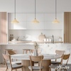 image:imageHunter  Agoura 1Light Matte Black Medium Size Pendant Light Dimmable Casual Style Cone Shaped for Bedrooms Kitchens Dining Living Rooms  48081