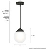 image:imageHunter  Hepburn 1light Modern Brass Small Pendant Light Dimmable Modern Style Globe Shaped for Bedrooms Kitchens Dining Living Rooms  19018Painted Modern Brass finish
