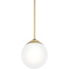 image:imageHunter  Hepburn 1light Modern Brass Small Pendant Light Dimmable Modern Style Globe Shaped for Bedrooms Kitchens Dining Living Rooms  19018Painted Modern Brass finish