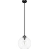 image:imageHunter  Xidane 1Light Matte Black Medium Size Pendant Light Dimmable MidCentury Modern Style Globe Shaped for Bedrooms Kitchens Dining Living Rooms  19513